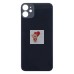 Задняя крышка для iPhone 11 Черный (стекло, широкий вырез под камеру, логотип) - Премиум