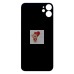 Задняя крышка для iPhone 11 Черный (стекло, широкий вырез под камеру, логотип) - Премиум