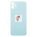 Задняя крышка для iPhone 11 Зеленый (стекло, широкий вырез под камеру, логотип) - Премиум