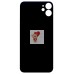 Задняя крышка для Applе iPhone 11 (белая) (стекло, узкий вырез под камеру, логотип)