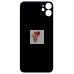 Задняя крышка для Applе iPhone 11 (желтая) (стекло, узкий вырез под камеру, логотип)
