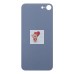 Задняя крышка для Apple iPhone 8 (черная) (стекло, широкий вырез под камеру) - Премиум