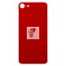 Задняя крышка для iPhone 8 Красный (стекло, широкий вырез под камеру, логотип) - Премиум