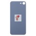 Задняя крышка для iPhone 8 Красный (стекло, широкий вырез под камеру, логотип) - Премиум
