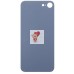 Задняя крышка для iPhone 8 Белый (стекло, широкий вырез под камеру, логотип) - Премиум