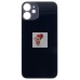 Задняя крышка для iPhone 12 mini Черный (стекло, широкий вырез под камеру, логотип) - Премиум