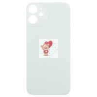 Задняя крышка для iPhone 12 mini Зеленый (стекло, широкий вырез под камеру, логотип) - Премиум Задняя крышка для iPhone 12 mini Зеленый (стекло, широкий вырез под камеру, логотип) - Премиум