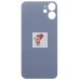 Задняя крышка для iPhone 12 mini Красный (стекло, широкий вырез под камеру, логотип) - Премиум