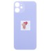 Задняя крышка для iPhone 12 mini Фиолетовый (стекло, широкий вырез под камеру, логотип) - Премиум