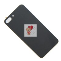 Задняя крышка для iPhone 8 Plus Черный (стекло, широкий вырез под камеру, логотип) - Премиум Задняя крышка для iPhone 8 Plus Черный (стекло, широкий вырез под камеру, логотип) - Премиум