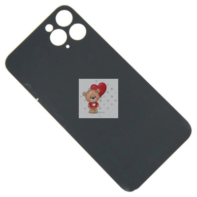 Задняя крышка для iPhone 11 Pro Золото (стекло, широкий вырез под камеру, логотип) - Премиум
