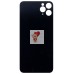 Задняя крышка для iPhone 11 Pro Белый (стекло, широкий вырез под камеру, логотип) - Премиум