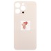 Задняя крышка для iPhone 14 Pro Золото (стекло, широкий вырез под камеру, логотип) - Премиум