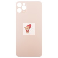 Задняя крышка для Applе iPhone 11 Pro Max (золото) (стекло, узкий вырез под камеру, логотип) Задняя крышка для Applе iPhone 11 Pro Max (золото) (стекло, узкий вырез под камеру, логотип)