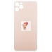 Задняя крышка для Applе iPhone 11 Pro Max (золото) (стекло, узкий вырез под камеру, логотип)