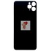 Задняя крышка для Applе iPhone 11 Pro Max (золото) (стекло, узкий вырез под камеру, логотип)