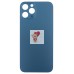 Задняя крышка для Apple iPhone 12 Pro Max Синий (стекло, узкий вырез под камеру, логотип) - Премиум