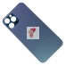 Задняя крышка для iPhone 12 Pro Max Синий (стекло, широкий вырез под камеру, логотип) - Премиум