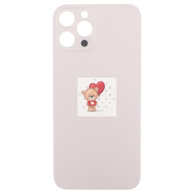 Задняя крышка для Apple iPhone 12 Pro Max Золото (стекло, узкий вырез под камеру, логотип) - Премиум Задняя крышка для Apple iPhone 12 Pro Max Золото (стекло, узкий вырез под камеру, логотип) - Премиум