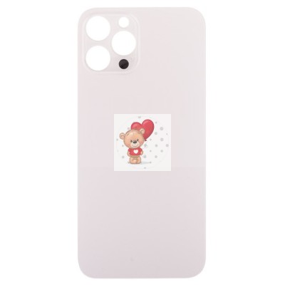 Задняя крышка для iPhone 12 Pro Max Золото (стекло, широкий вырез под камеру, логотип) - Премиум