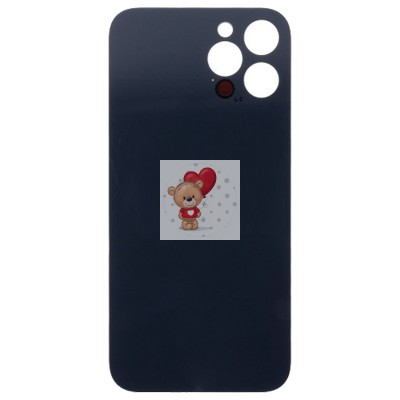 Задняя крышка для iPhone 12 Pro Max Золото (стекло, широкий вырез под камеру, логотип) - Премиум