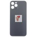 Задняя крышка для Apple iPhone 12 Pro Max Серый (стекло, узкий вырез под камеру, логотип) - Премиум