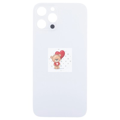 Задняя крышка для Apple iPhone 12 Pro Max Белый (стекло, узкий вырез под камеру, логотип) - Премиум Задняя крышка для Apple iPhone 12 Pro Max Белый (стекло, узкий вырез под камеру, логотип) - Премиум