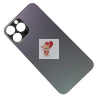 Задняя крышка для iPhone 13 Pro Max Серый (стекло, широкий вырез под камеру, логотип) - Премиум Задняя крышка для iPhone 13 Pro Max Серый (стекло, широкий вырез под камеру, логотип) - Премиум
