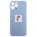 Задняя крышка для Apple iPhone 13 Pro Max Голубой (стекло, узкий вырез под камеру, логотип) - Премиум