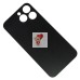 Задняя крышка для iPhone 14 Pro Max Темно-фиолетовый (стекло, широкий вырез, логотип) -  Премиум