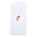 Задняя крышка для iPhone Xr Белый (стекло, широкий вырез под камеру, логотип) - Премиум