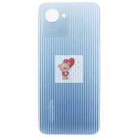 Задняя крышка для Realme C30 (RMX3581) (голубая)