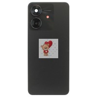 Задняя крышка для Realme Note 60x Черный - Премиум Задняя крышка для Realme Note 60x Черный - Премиум