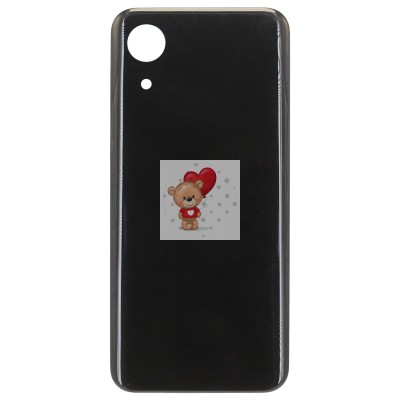 Задняя крышка для Samsung A032F Galaxy A03 Core Черный (Глянцевая)