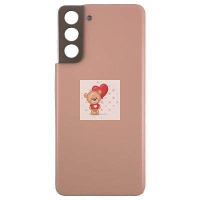 Задняя крышка для Samsung G991B Galaxy S21 Розовый - OR