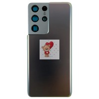 Задняя крышка для Samsung G998B Galaxy S21 Ultra Серебро - OR Задняя крышка для Samsung G998B Galaxy S21 Ultra Серебро - OR