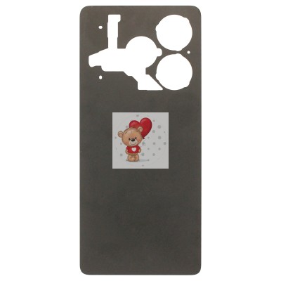 Задняя крышка для Tecno Pova 6 4G Серый - Премиум Задняя крышка для Tecno Pova 6 4G Серый - Премиум