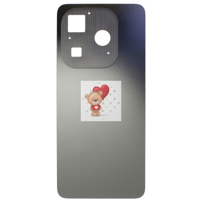 Задняя крышка для Tecno Spark 20 (KJ5) (черная)