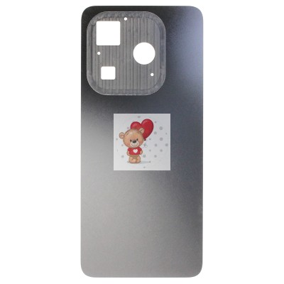 Задняя крышка для Tecno Spark 20 Черный - Премиум