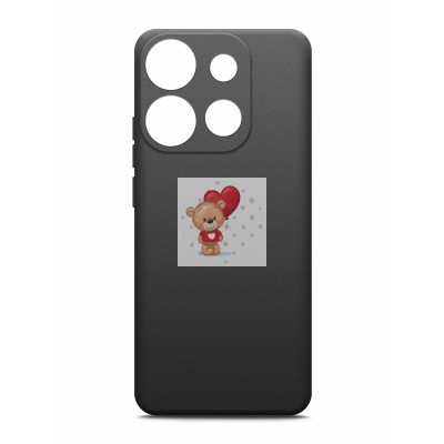 Задняя крышка для Tecno Spark Go 2023 (BF7) (черная)