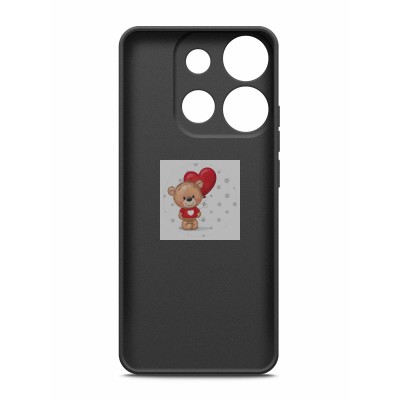 Задняя крышка для Tecno Spark Go 2023 (BF7) (черная)