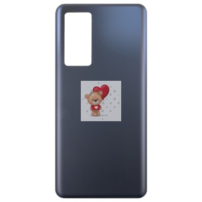 Задняя крышка для Xiaomi 12T/Xiaomi 12T Pro Черный (Матовая)