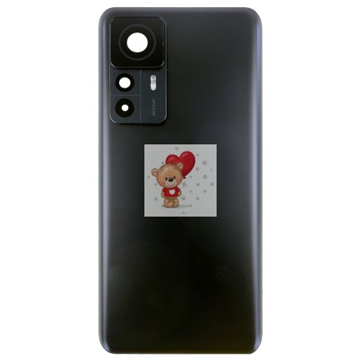 Задняя крышка для Xiaomi 12T Pro 22081212UG Черный (Матовая) - Премиум