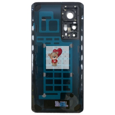 Задняя крышка для Xiaomi 12T Pro 22081212UG Черный (Матовая) - Премиум