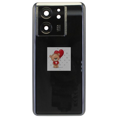 Задняя крышка для Xiaomi 13T (черная) - Премиум