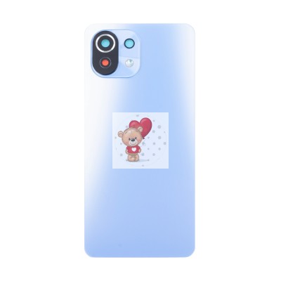Задняя крышка для Xiaomi 11 Lite 5G NE Голубой - Премиум