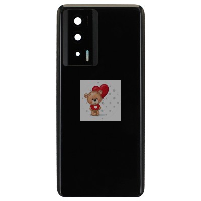 Задняя крышка для Xiaomi Poco F5 Pro Черный - Премиум