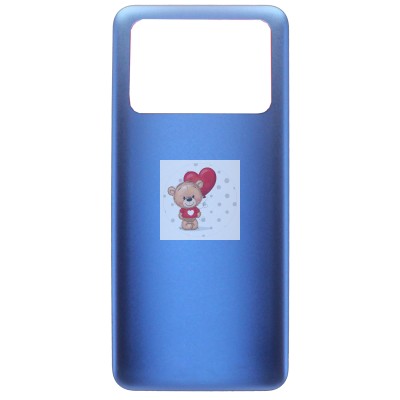 Задняя крышка для Xiaomi 2201117PG (синяя)
