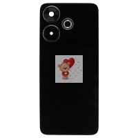 Задняя крышка для Xiaomi Poco M6 4G Черный - Премиум Задняя крышка для Xiaomi Poco M6 4G Черный - Премиум