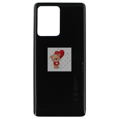 Задняя крышка для Xiaomi Redmi Note 12 Pro+ Черный - Премиум